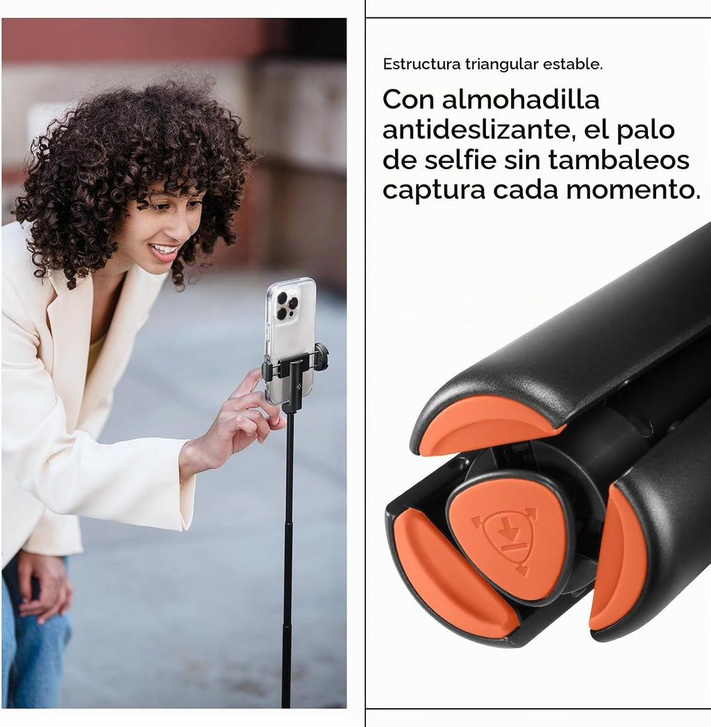 Spigen Soporte de trípode para selfie stick con control remoto