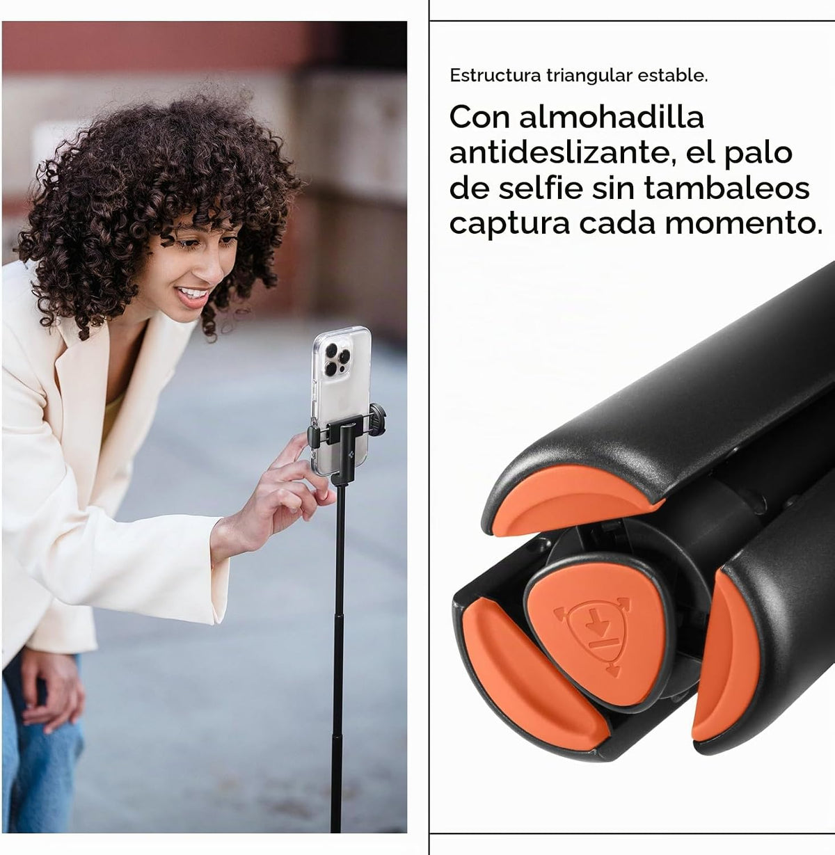 Spigen Soporte de trípode para selfie stick con control remoto