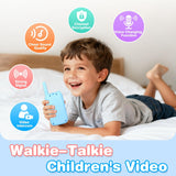 Walkie Talkies de video para niños paquete de 2 Walkies