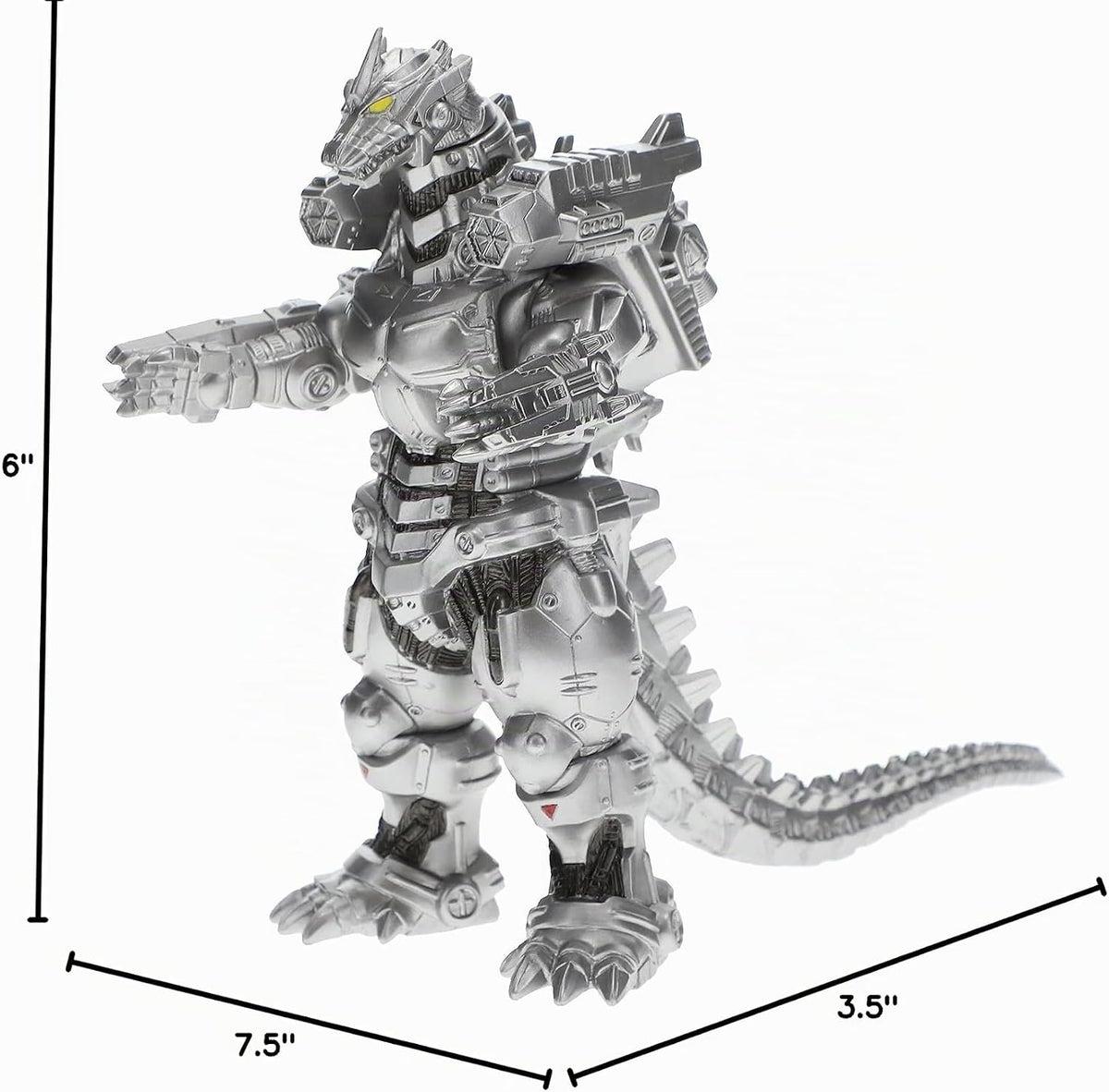 Serie de monstruos de película - Godzilla vs. Mechagodzilla - Mechagodzilla (fuertemente armado), figura de acción de Bandai