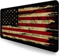 Alfombrilla de mouse para juegos retro con bandera estadounidense XL con