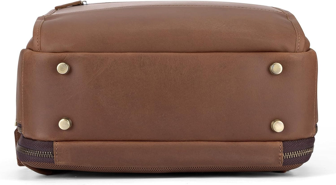 Tzowla Mochila de cuero para laptop, bolsa para hombres y mujeres,...