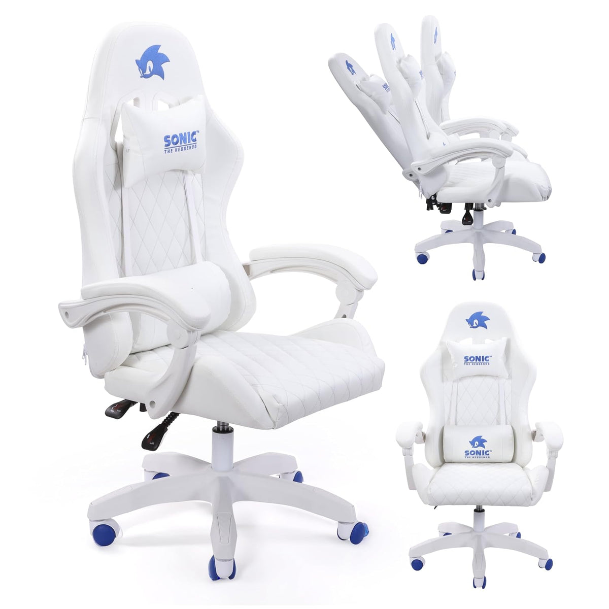 Sonic the Hedgehog - Silla reclinable para juegos con altura ajustable