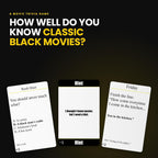 CP TIME Rol: Blackbuster Edition - Juego de preguntas de películas para adultos, juegos de cultura negra, diversión familiar, ideal para noches de juego en familia