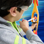 Nerf Pyrostrike Megabow, arco de 42 pulgadas dispara flechas de hasta 105 pies, 2 con puntas suaves, juguetes para niños al aire libre, a partir de 10 años (exclusivo de Amazon)