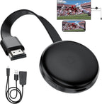 Miracast - Adaptador de pantalla HDMI inalámbrico, dongle de espejo de pantalla HD, 2.4G y 5G C, compatible con iOS, Android, Windows, Mac a HDTV/monitor/proyector