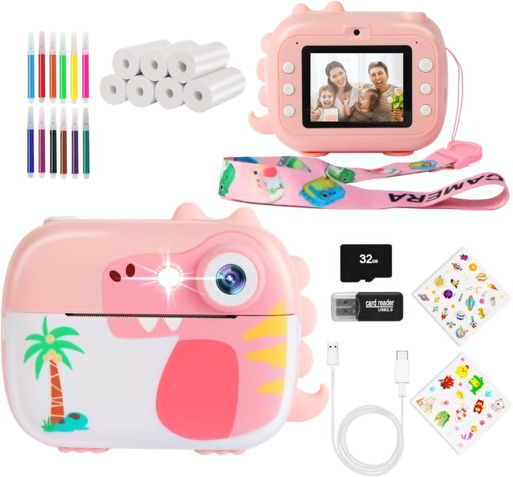 Cámara de impresión instantánea para niños, juguetes de cámara digi...