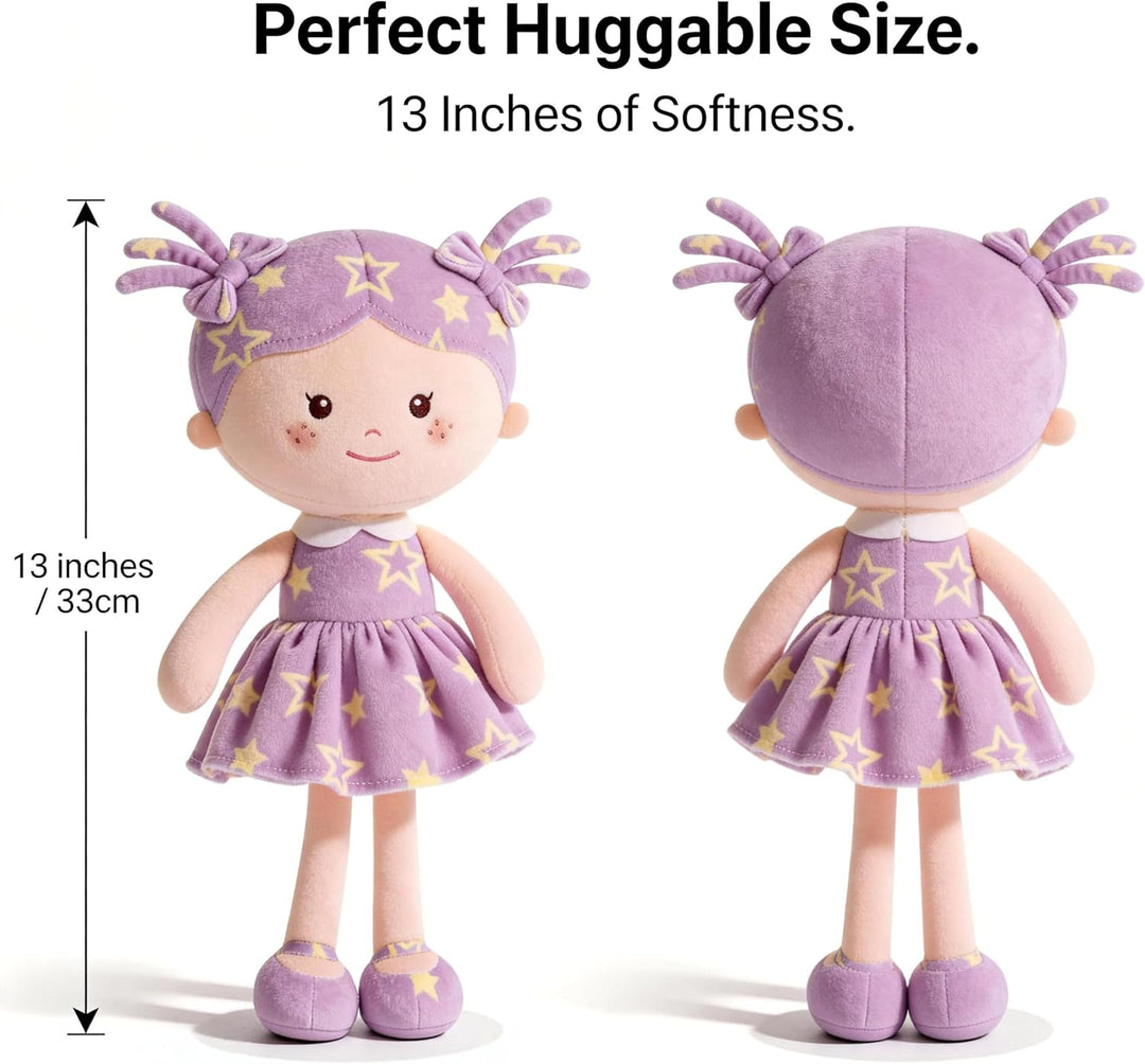 Onetoo - Muñeca de trapo de bebé de peluche suave para niñas, prime...