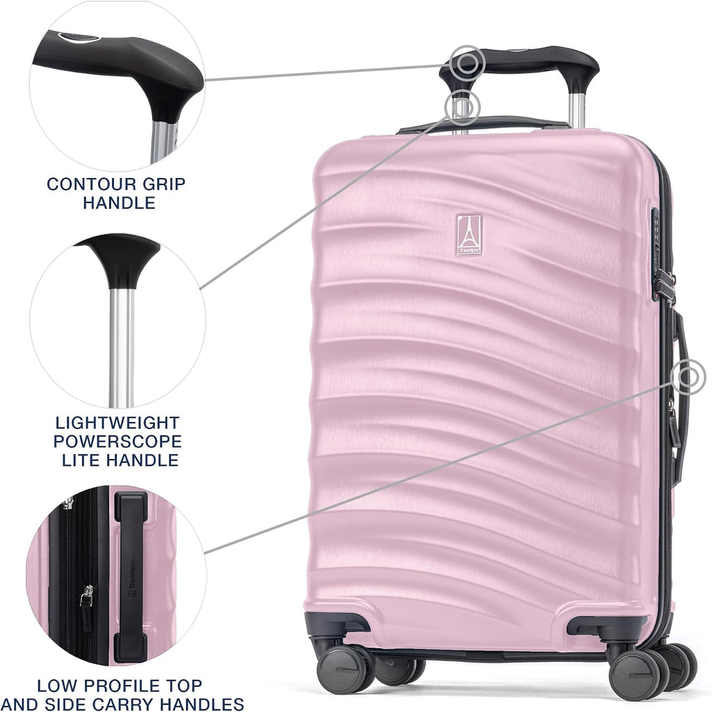 Travelpro Maxlite Air V2 - Bolso de mano extensible rígido, rosa, 20 pulgadas