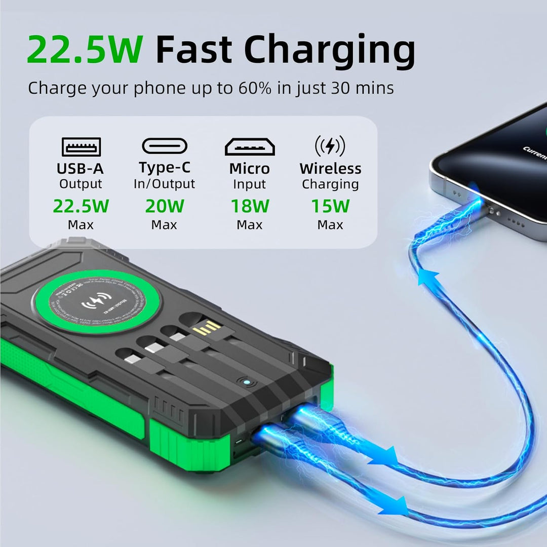 YOLOSKS Cargador Solar Power Bank 49800mAh Cargador de Teléfono Por...