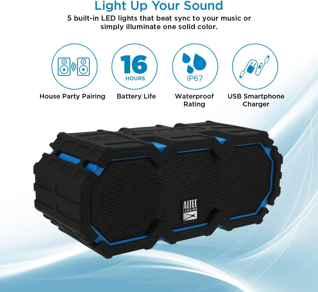 Altec Lansing LifeJacket Mini - Altavoz Bluetooth resistente al agu...