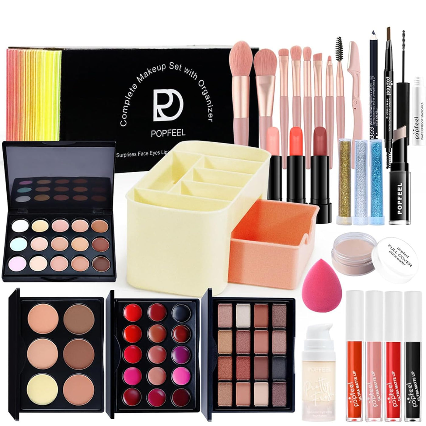 JasCherry Kit completo de maquillaje para mujer, juego de regalo de...