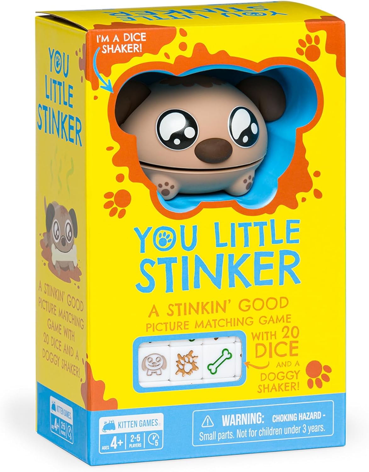 Exploding Kittens You Little Stinker Dog, 2-5 Players, Ages 4+ Dice Game