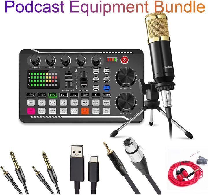 Conjunto para equipo de Podcast, micrófono de condensador SINWE con...