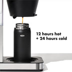 OXO Good Grips Taza de café de viaje de 16 oz con tapa SimplyClean™ a prueba de fugas - Onyx
