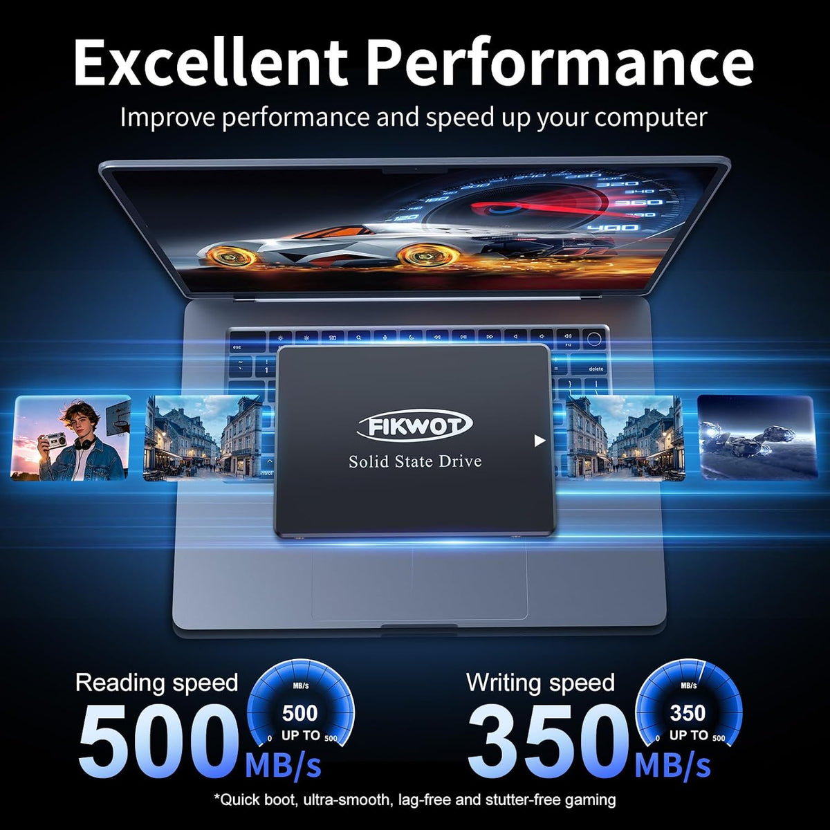 Fikwot FS810 4TB SSD, 2.5" SSD SATA III 6Gb\/s, unidades de est...