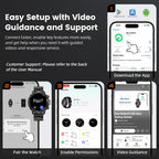 Reloj inteligente resistente para hombres, resistente al agua 5ATM