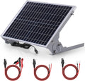 SUNER POWER 20 W 12 V Cargador y mantenedor de batería solar, controlador de carga inteligente MPPT incorporado, soporte de montaje ajustable, kits de panel solar impermeables de 20 vatios para
