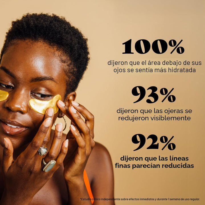 grace and stella - Mascarilla para usar debajo de los ojos, reduce...