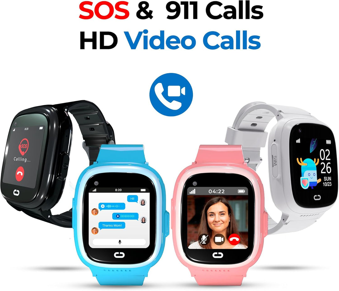 Reloj para niños con rastreador GPS, llamadas bidireccionales, segu...