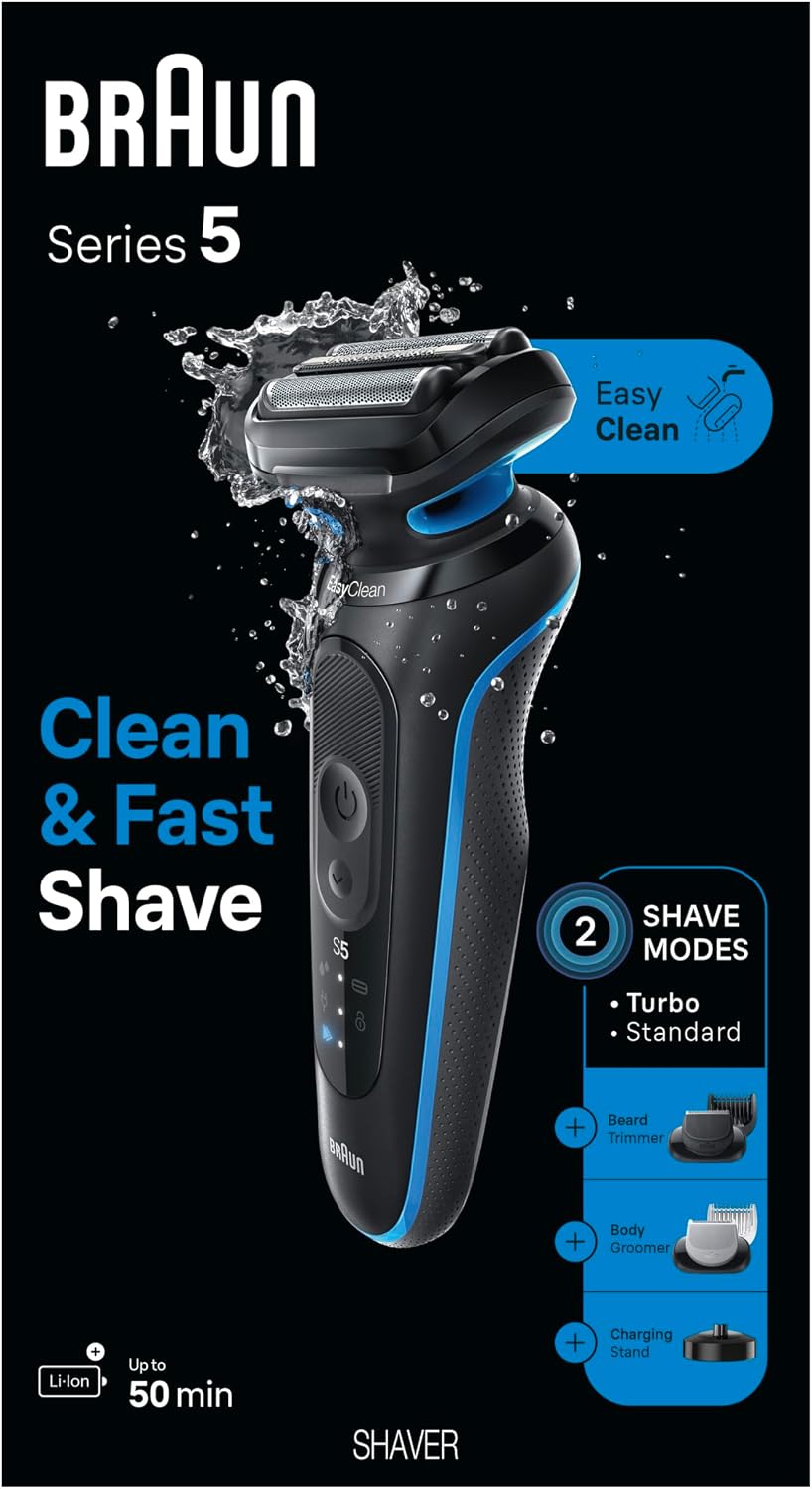 Braun Afeitadora eléctrica para hombres, serie 5 5150cs, maquinilla...