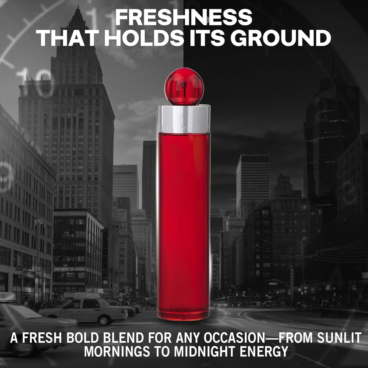 Perry Ellis Eau de Toilette 360 Red para hombres con atomizador, 1....