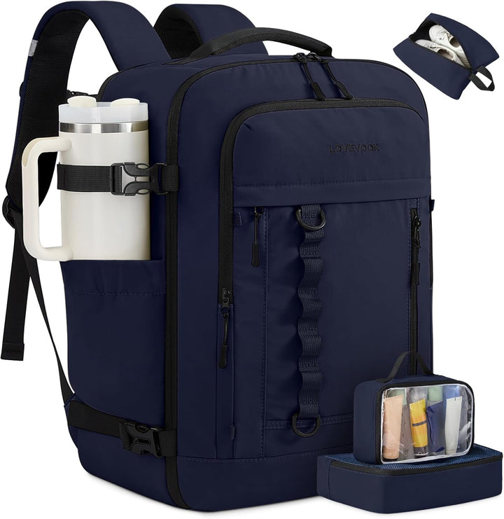 LOVEVOOK Mochila de viaje Mochila de transporte, Azul marino