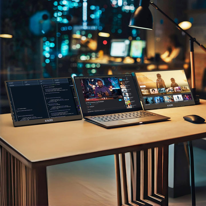 Kado Monitor portátil 15.6 pulgadas FHD 1920x1080 USB-C HDMI IPS pa...
