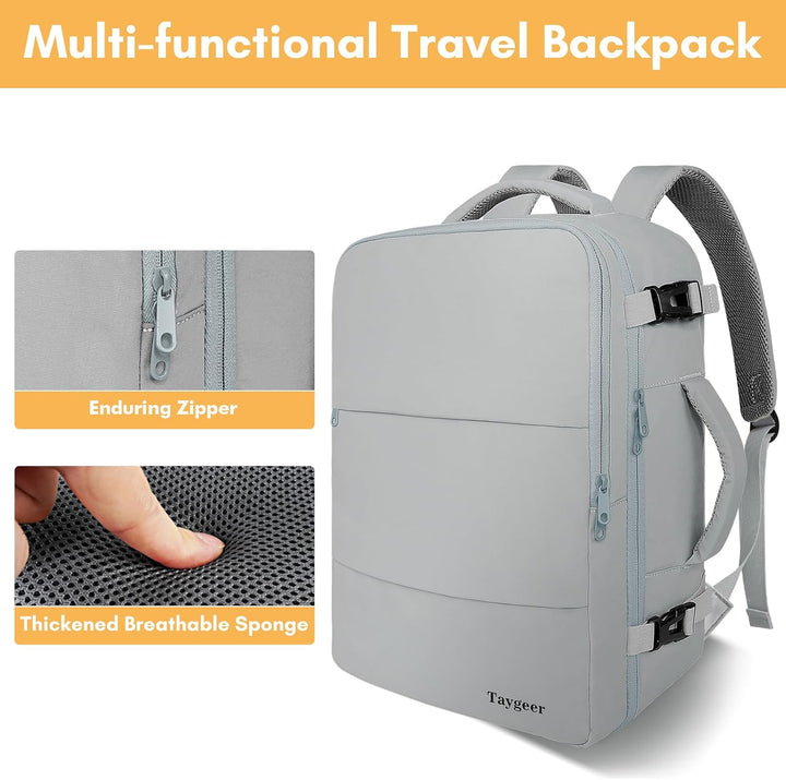 Taygeer Mochila de mano para hombres y mujeres, mochila de viaje co...