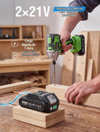 Taskstar Kit combinado de taladro inalámbrico y destornillador de impacto