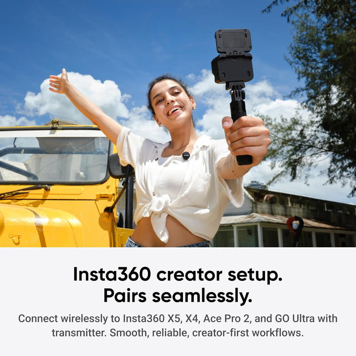 Insta360 Mic Air (1 TX + 1 RX), Micrófono Inalámbrico con Cancelaci...
