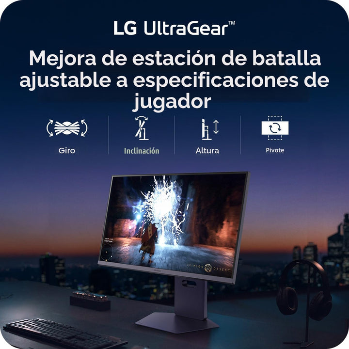 LG 27G850A-B Monitor de juegos IPS Ultragear 4K UHD (3840 x 2160) d...