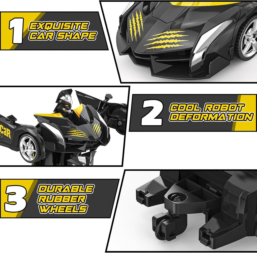 BLUEJAY Transform Rc Cars para niños 4-7 8-12, 2.4Ghz Auto de contr...