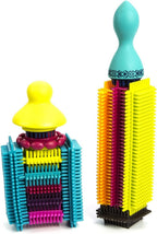 B. toys Bloques de cerdas, 68 bloques entrelazados en frasco, construcción