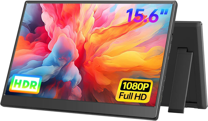 UFYQL Monitor portátil de 15.6 pulgadas FHD 1080P Monitor externo d...