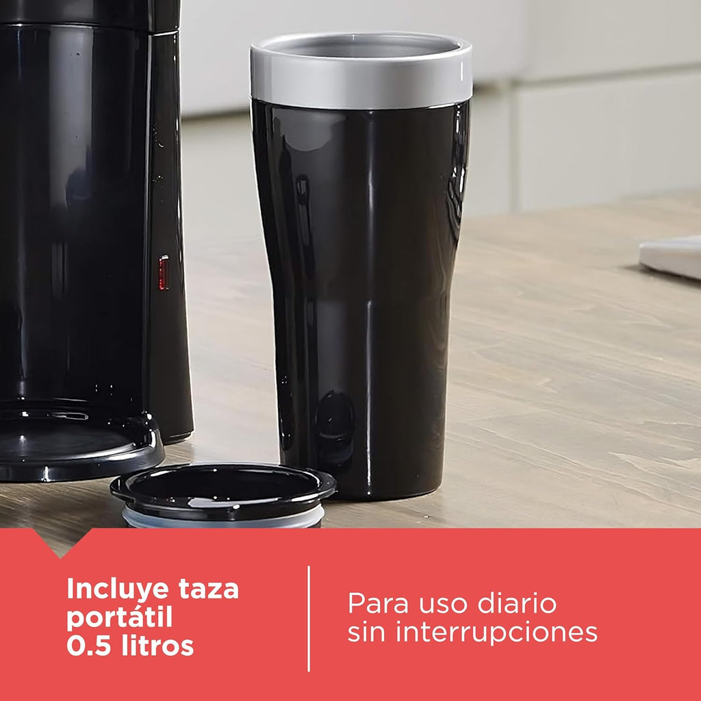 Black + Decker cafetera individual (de una sola ración), Negro, CM618