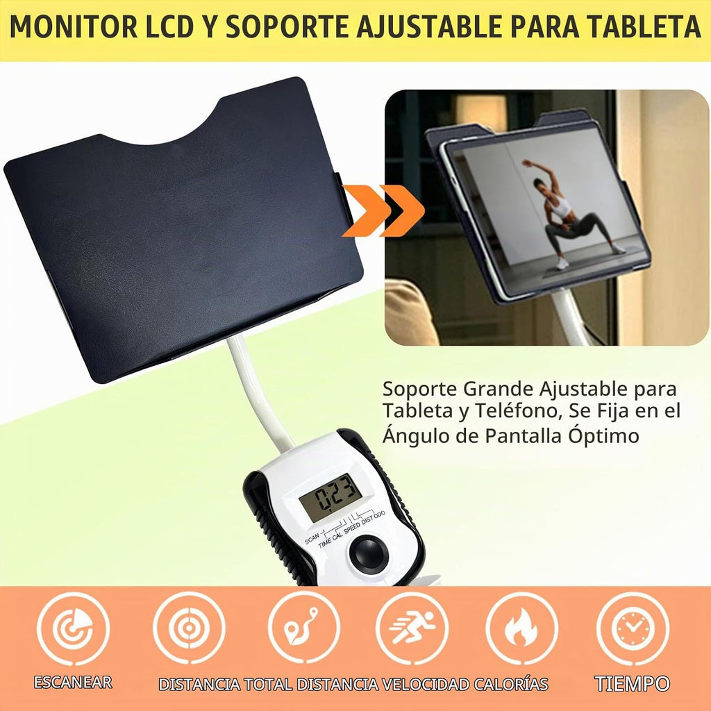 Bicicleta estática estática plegable magnética reclinada