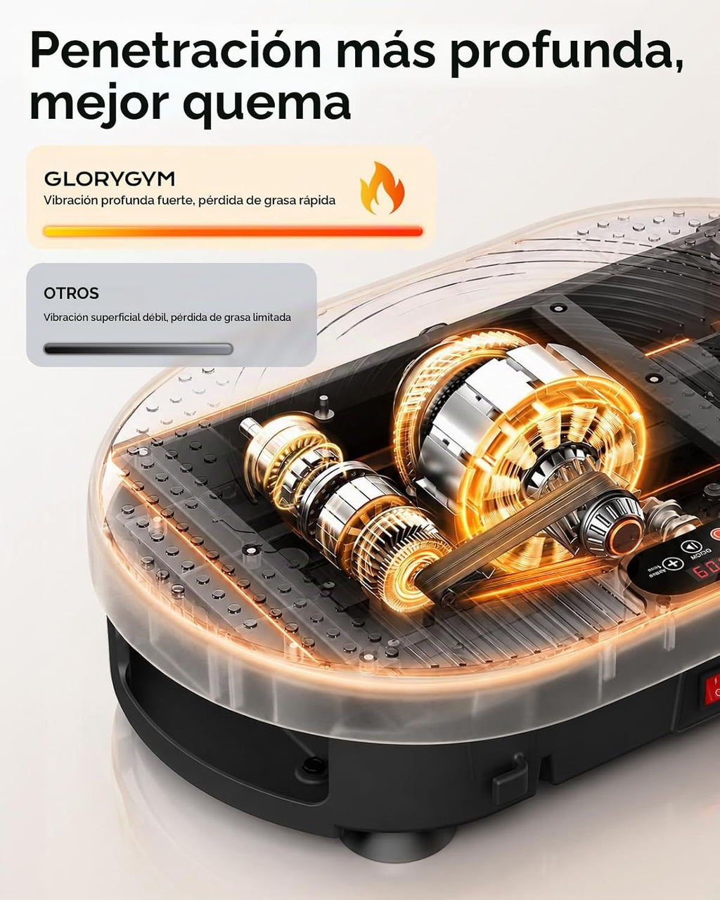 Plataforma de Vibración para Ejercicio para Body Shaker y Pérdida de Peso, Plataforma Vibratoria con Bandas de Resistencia, 120 Niveles de Velocidad, Control Remoto, Entrenamiento de Cuerpo Completo, Equipo Compacto de Gimnasio para el Hogar