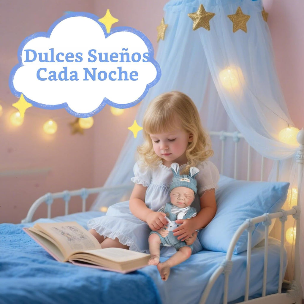 Muñeco niño de 20 pulgadas, muñeco bebé de silicona completa, muñecos reborn de bebé cuerpo entero de silicona, posición de descanso recién nacido, no vinilo, con caja de regalo