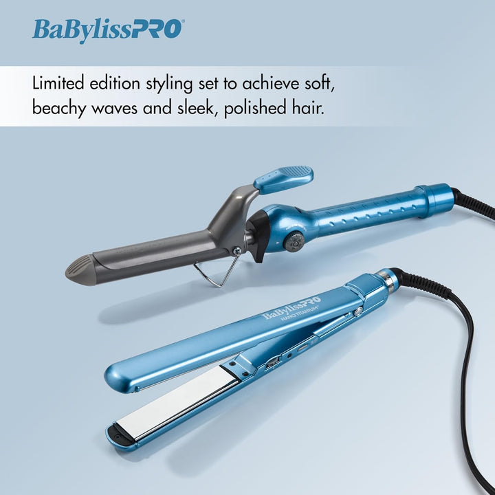 BaBylissPRO 1" Ultra Thin Flat Iron, Hair Straightener, Shorter...