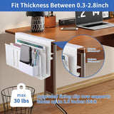 LUKETURE Soporte para computadora portátil, almacenamiento lateral...