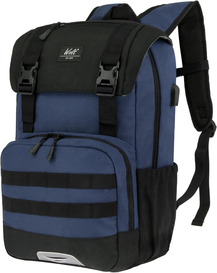 WOLT Mochila para laptop con puerto de carga USB para portátiles de...