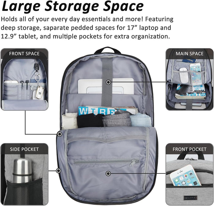MAXTOP Mochila de viaje para computadora portátil, mochilas de nego...