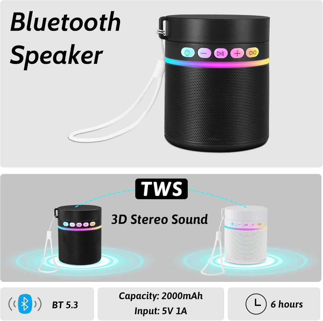 KAKULO Botella de agua con altavoz Bluetooth portátil, botellas de...