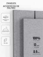 Tablón de anuncios de fieltro con autoadhesivo, paquete de 12