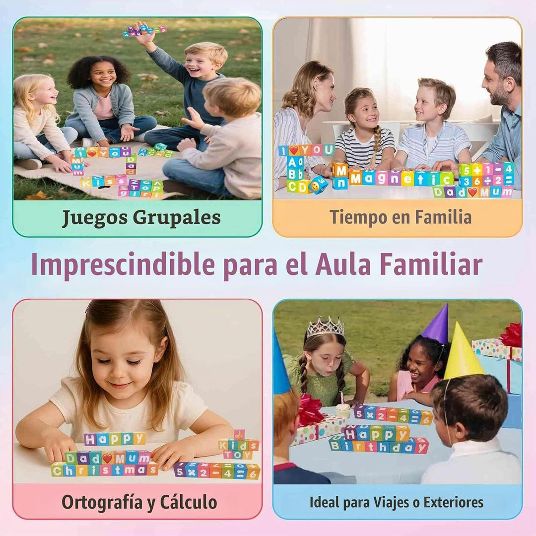 amdohai Bloques magnéticos del alfabeto, números y letras, bloques...