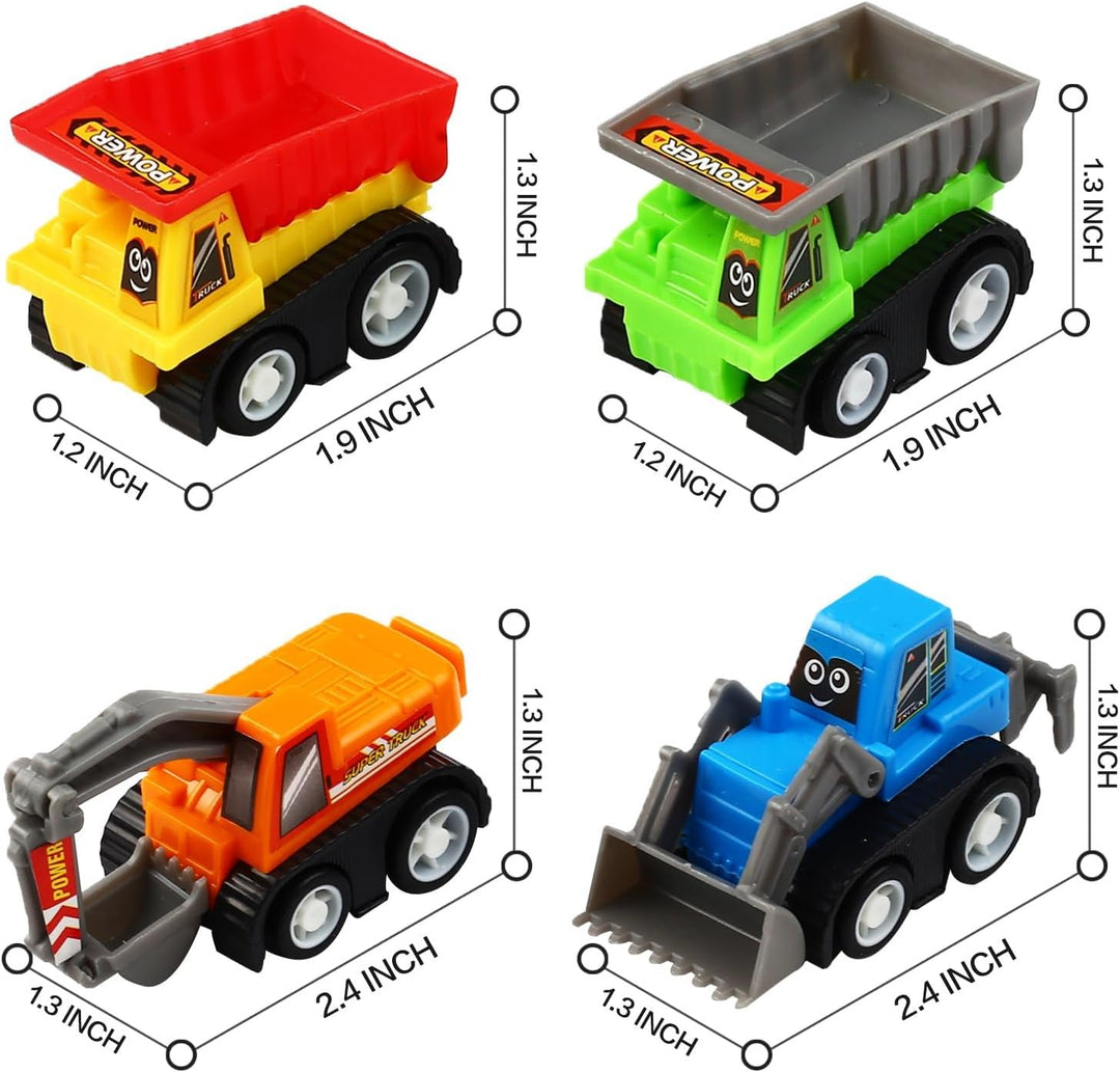 Pull Back Car - juego de 12 piezas de juguete para mini