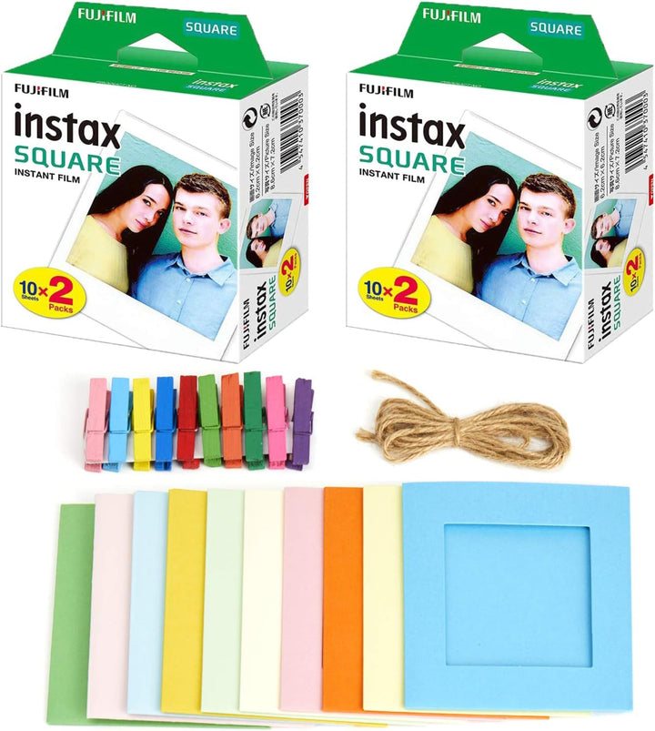 Fujifilm Instax - Película instantánea cuadrada 2X (40 exposiciones...