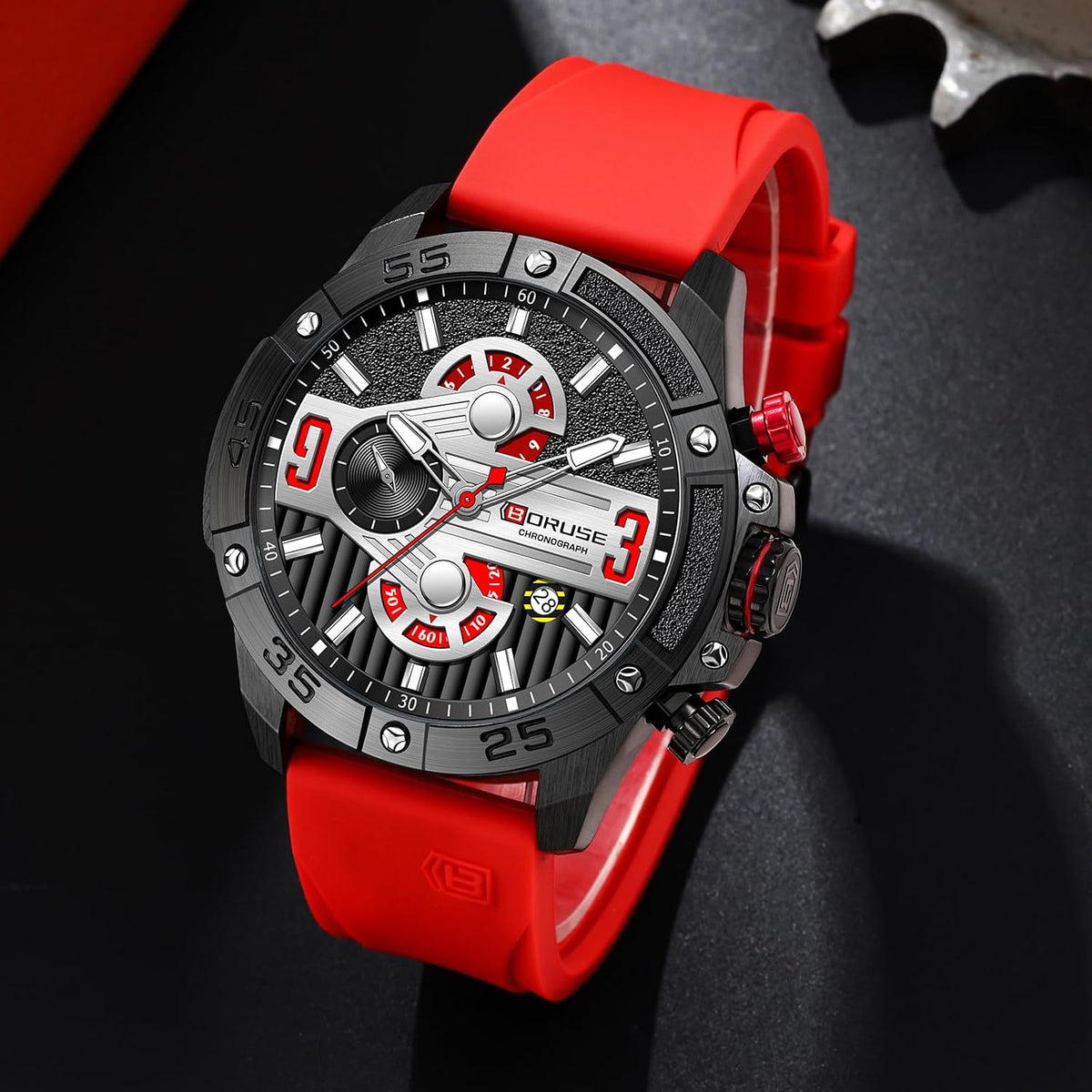 Relojes de Moda para Hombres, Estilo Fashion, Panto Análogo Cuadrado Grande para Hombres