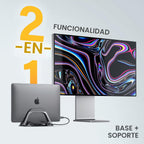 ALOGIC 10 en 1 USB-C Dual Monitor Dock con 2 HDMI, 3 puertos USB, lector de tarjetas SD y microSD, entrega de energía de 100 W, Gigabit Ethernet y conector de audio de 0.138 in